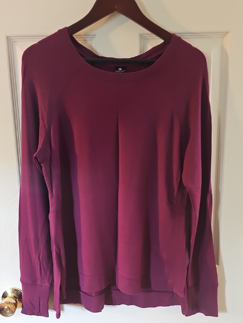 Active Life Plum Long Sleeve Crewneck Sweatshirt